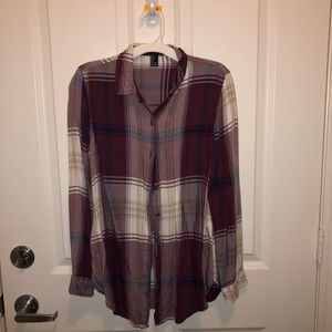 Burgundy flannel